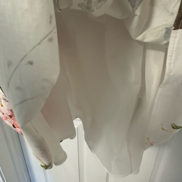 ASOS off the shoulder fit and flare floral DRESS size 0 EUC MULTI COLOR - Picture 6 of 11